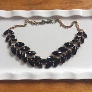 Navy/Gold Statement Necklace